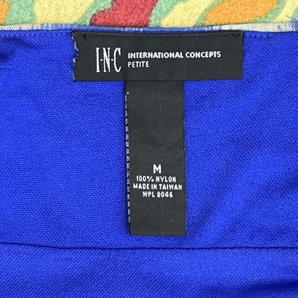 INC International Concepts Blue & Black Sundress - PM - Picture 5 of 6